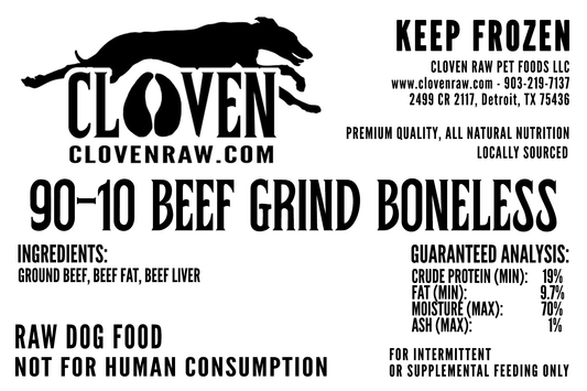 90/10 Beef Grind – Boneless