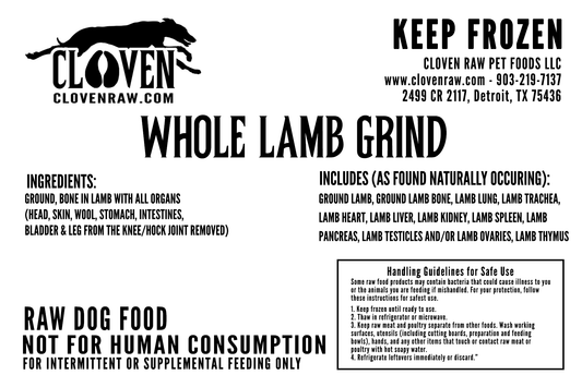 Whole Lamb Grind
