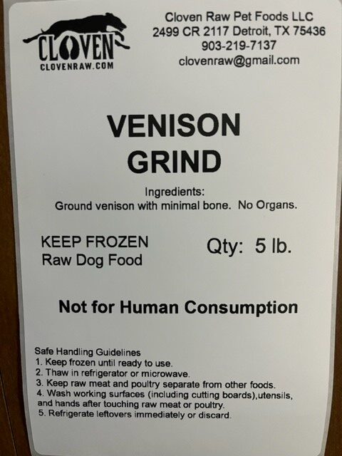 Venison Grind