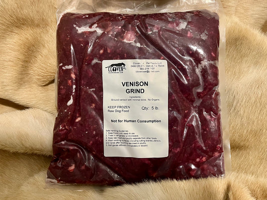 5 lb Vacuumed sealed package of Venison Grind